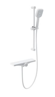 Смеситель для ванны с душем Wonzon & Woghand Onix WW-B2551-A-MW с термостатом белый матовый